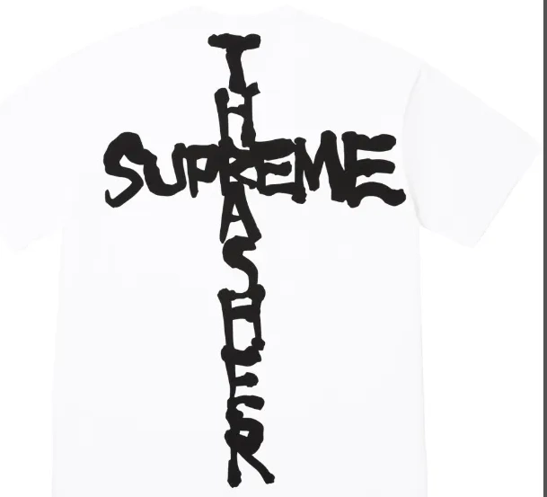 English Black White XL S L and M Cross T-shirt 0520